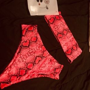 High waisted swim suit